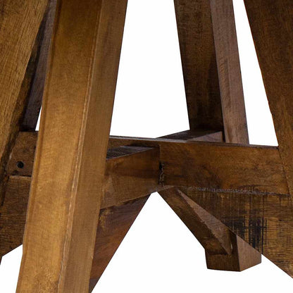 Mesa De Centro De Madera Maciza Reciclada 60X45 Cm