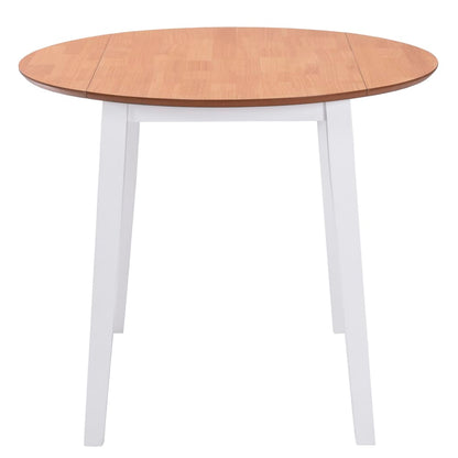 Mesa De Hojas Abatibles Redonda Mdf Blanca