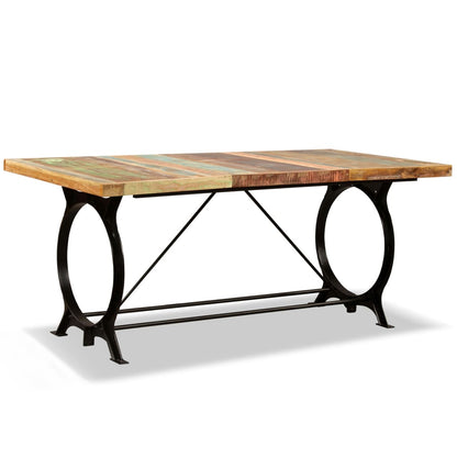 Mesa De Comedor De Madera Maciza Reciclada 180 Cm