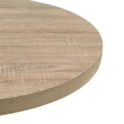 Mesa De Bar Bistró Mdf Y Acero Redonda 60X75 Cm Color