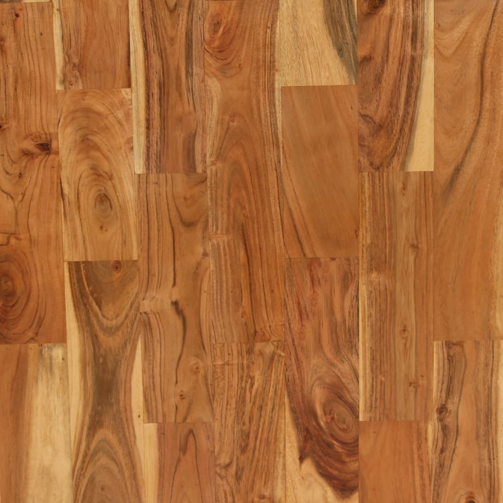 Mesa De Comedor Madera Maciza De Acacia Y Mango 180X90X76 Cm