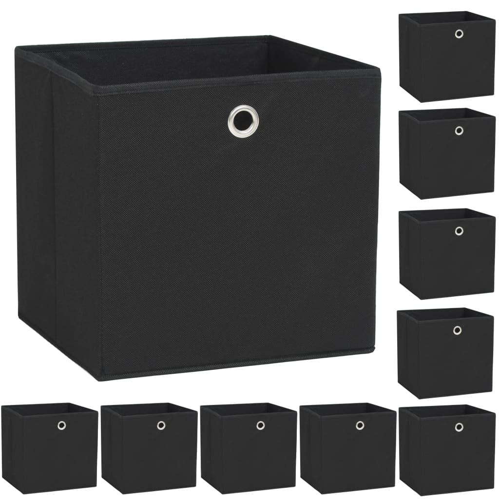 Cajas De Almacenaje 10 Uds Textil No Tejido 32X32X32 Cm