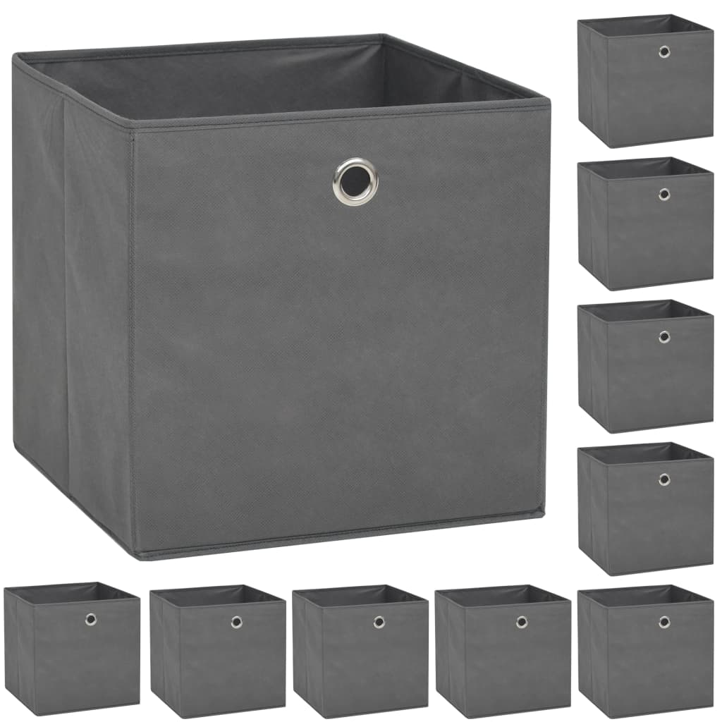 Cajas De Almacenaje 10 Uds Textil No Tejido 32X32X32 Cm