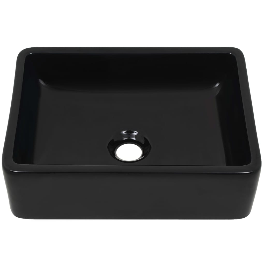 Lavabo De Cerámica Rectangular 41X30X12 Cm