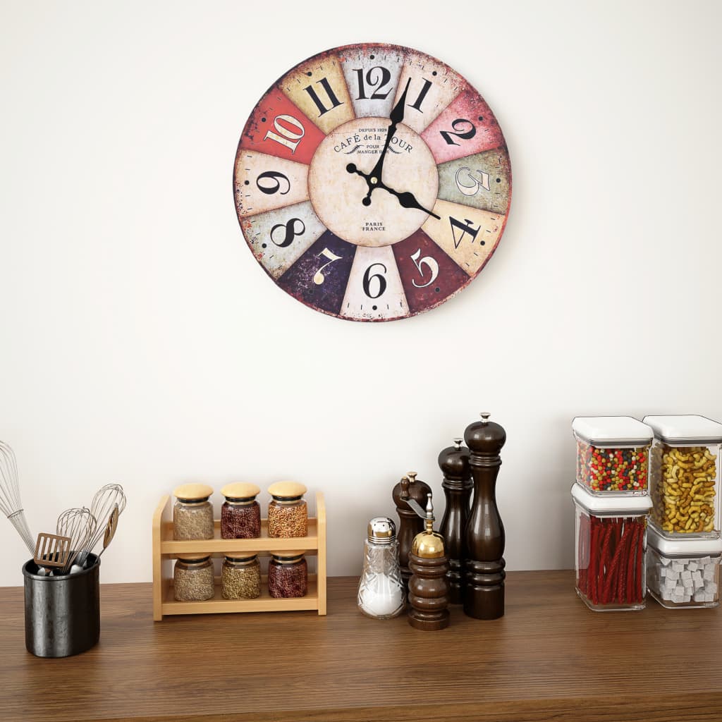 Reloj De Pared Vintage