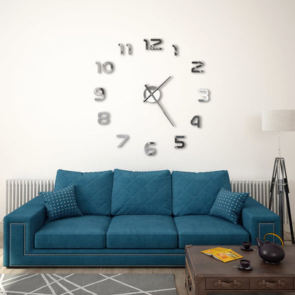 Reloj De Pared 3D Con Diseño Moderno 100 Cm Xxl