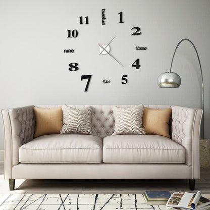 Reloj 3D De Pared Con Diseño Moderno 100 Cm Xxl