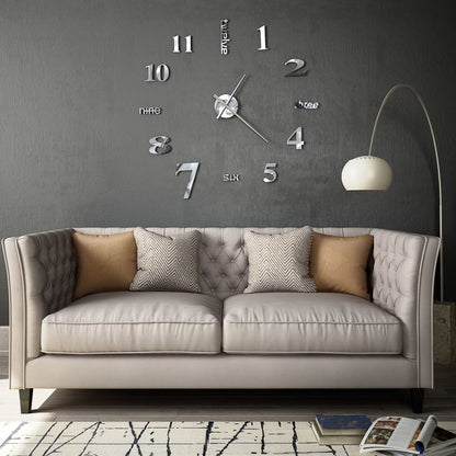 Reloj 3D De Pared Con Diseño Moderno 100 Cm Xxl