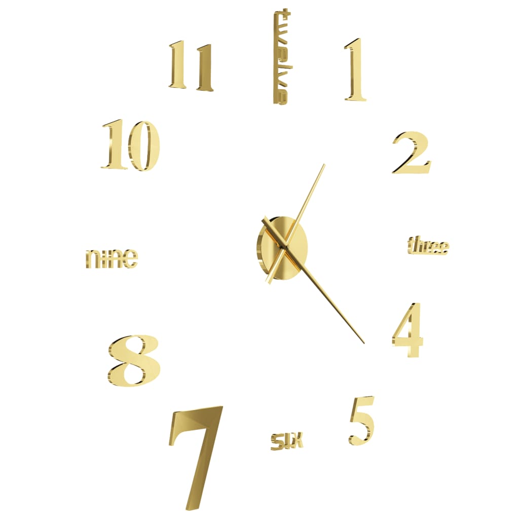 Reloj 3D De Pared Con Diseño Moderno 100 Cm Xxl