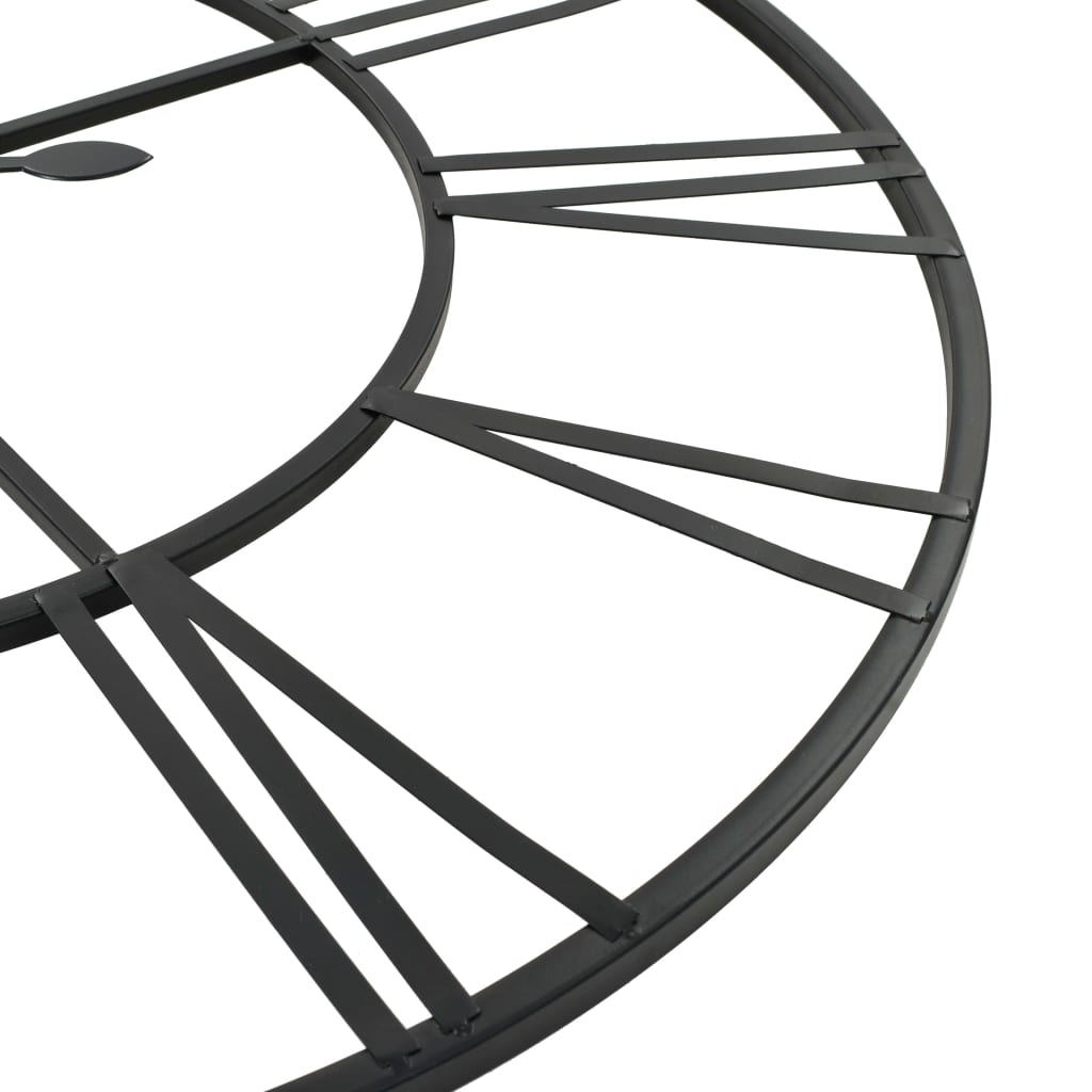 Reloj De Pared Vintage Movimiento Cuarzo Metal 80 Cm Xxl