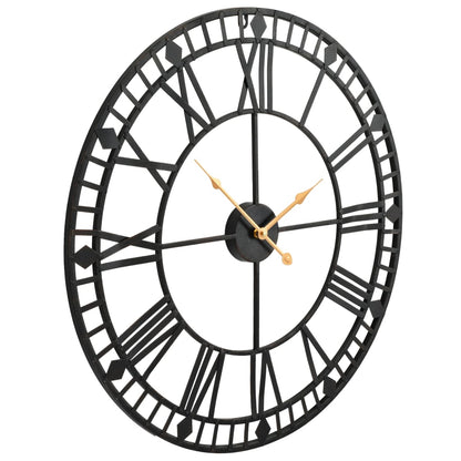 Reloj De Pared Vintage Movimiento Cuarzo Metal 60 Cm Xxl
