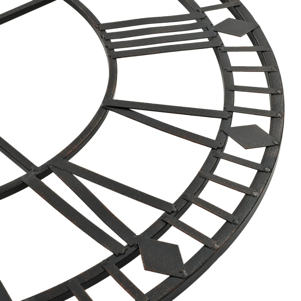 Reloj De Pared Vintage Movimiento Cuarzo Metal 60 Cm Xxl