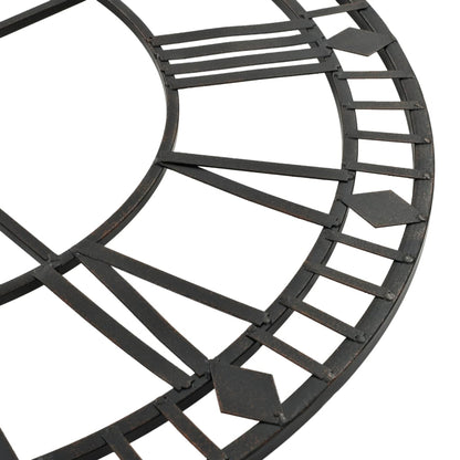 Reloj De Pared Vintage Movimiento Cuarzo Metal 60 Cm Xxl