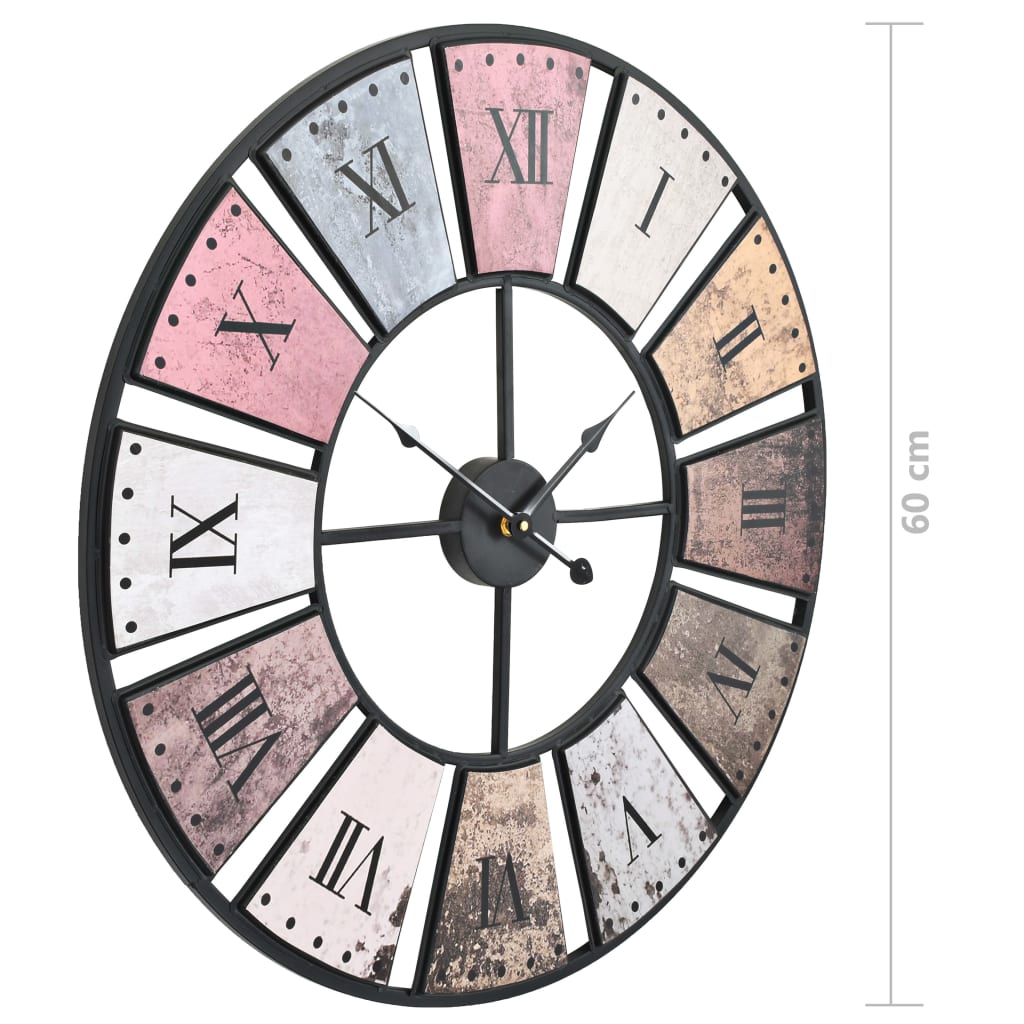 Reloj De Pared Vintage Movimiento Cuarzo 60 Cm Xxl