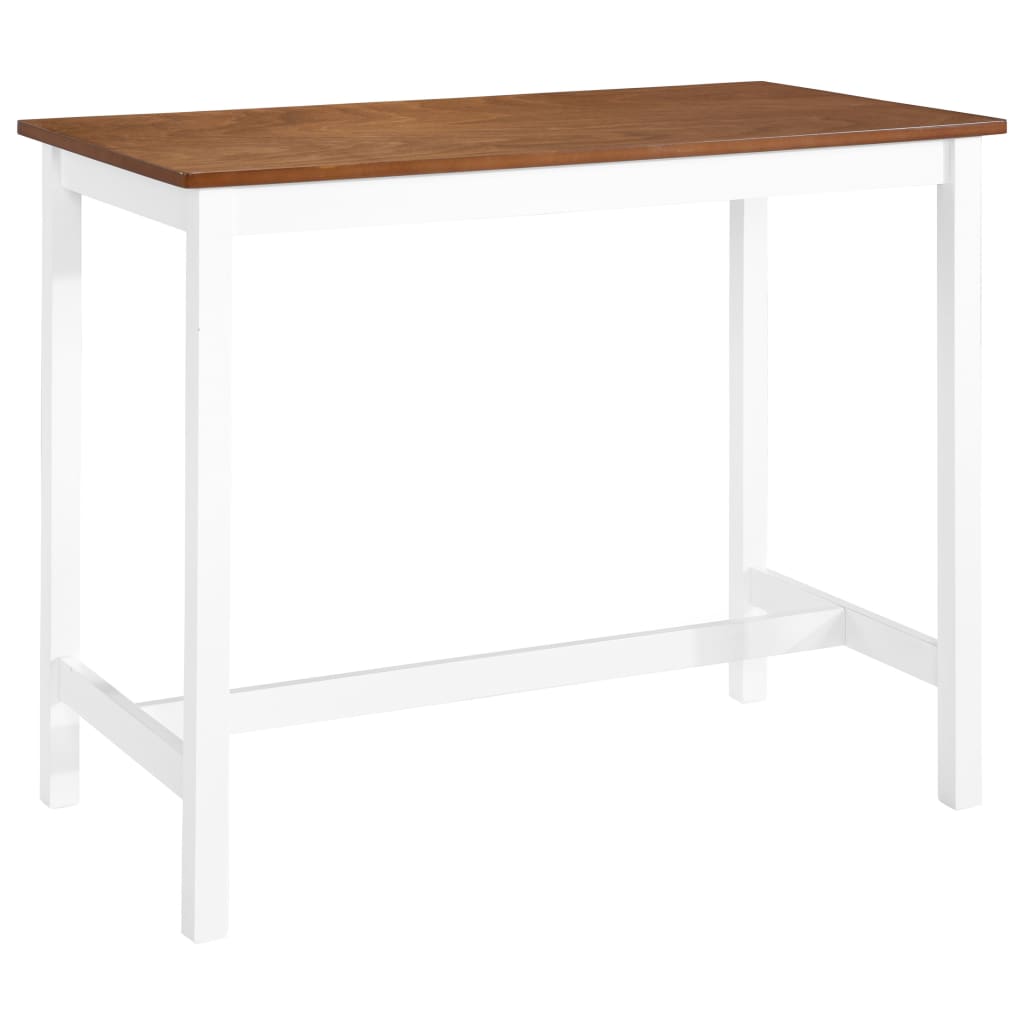 Mesa De Bar Madera Maciza 108X60X91 Cm