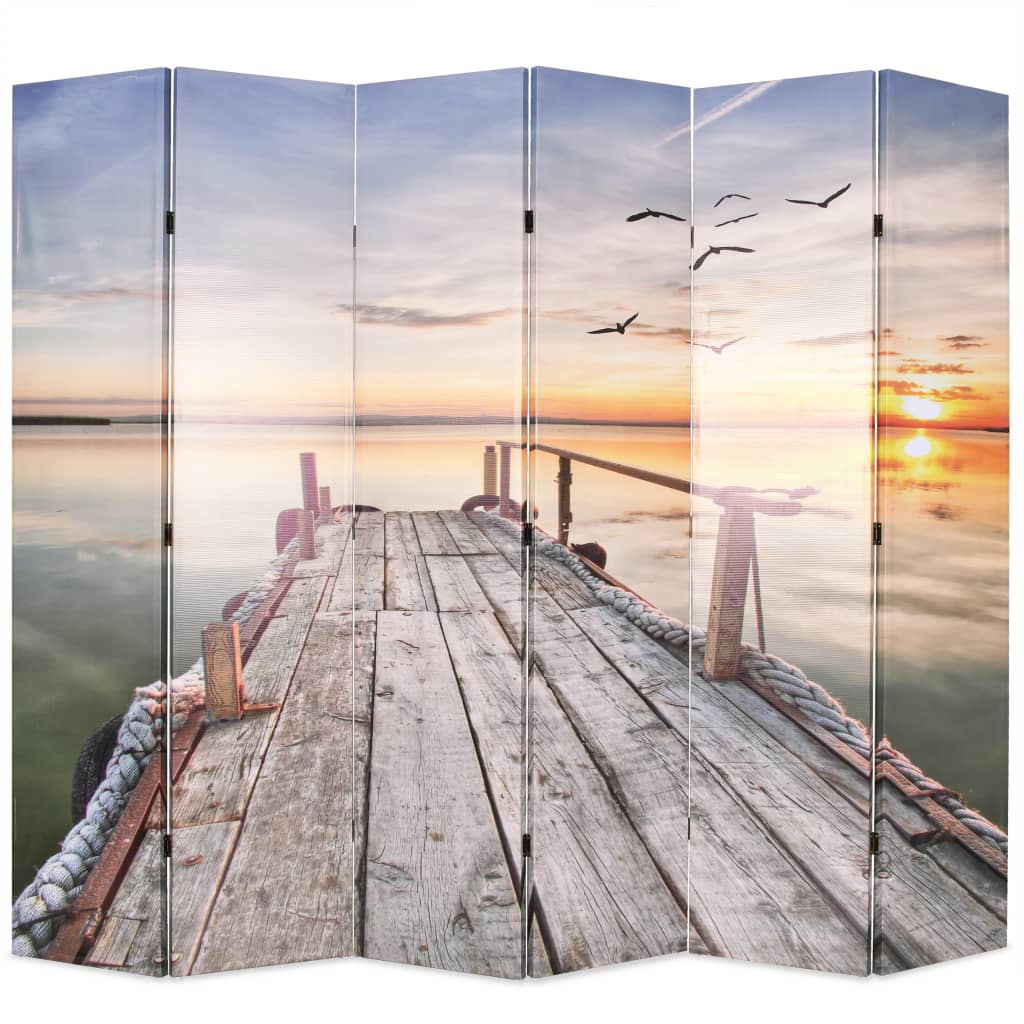 Biombo Divisor Plegable Lago