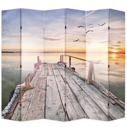 Biombo Divisor Plegable Lago
