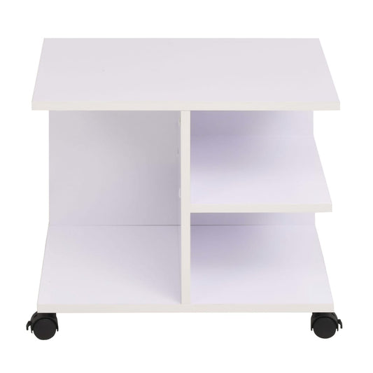 Estantería Con Ruedas Blanca 50X35X42 Cm