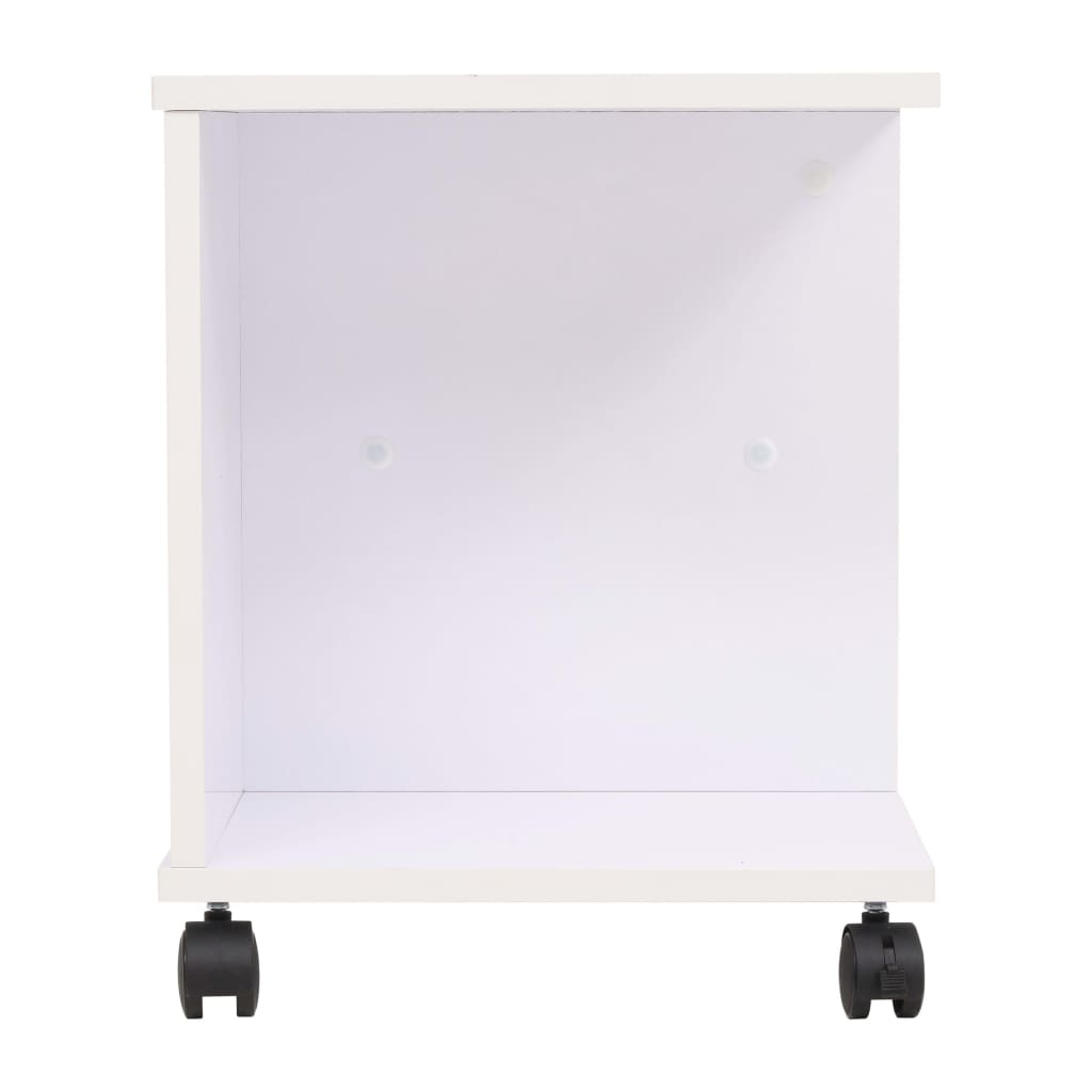Estantería Con Ruedas Blanca 50X35X42 Cm