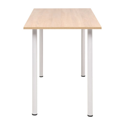 Mesa De Comedor 120X60X73 Cm Color Roble Y Blanco
