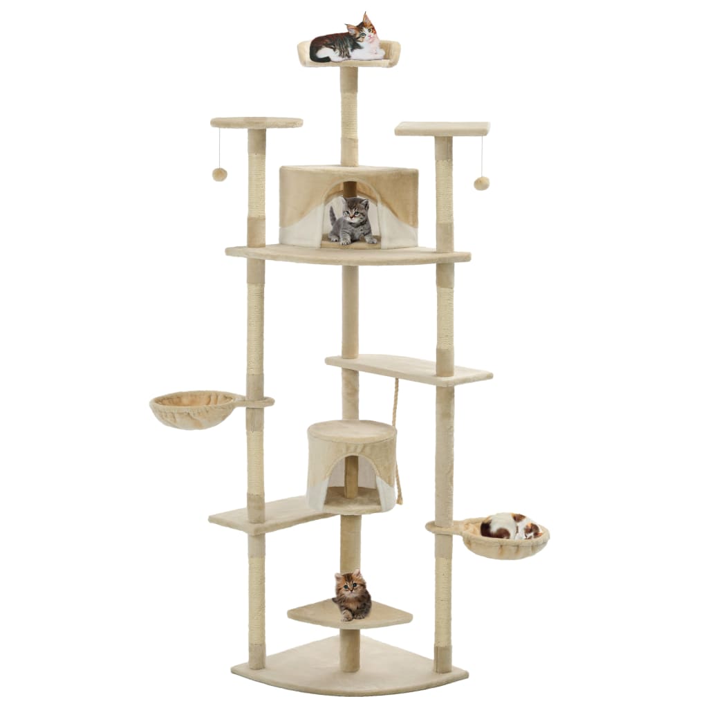 Rascador Para Gatos Con Poste De Sisal