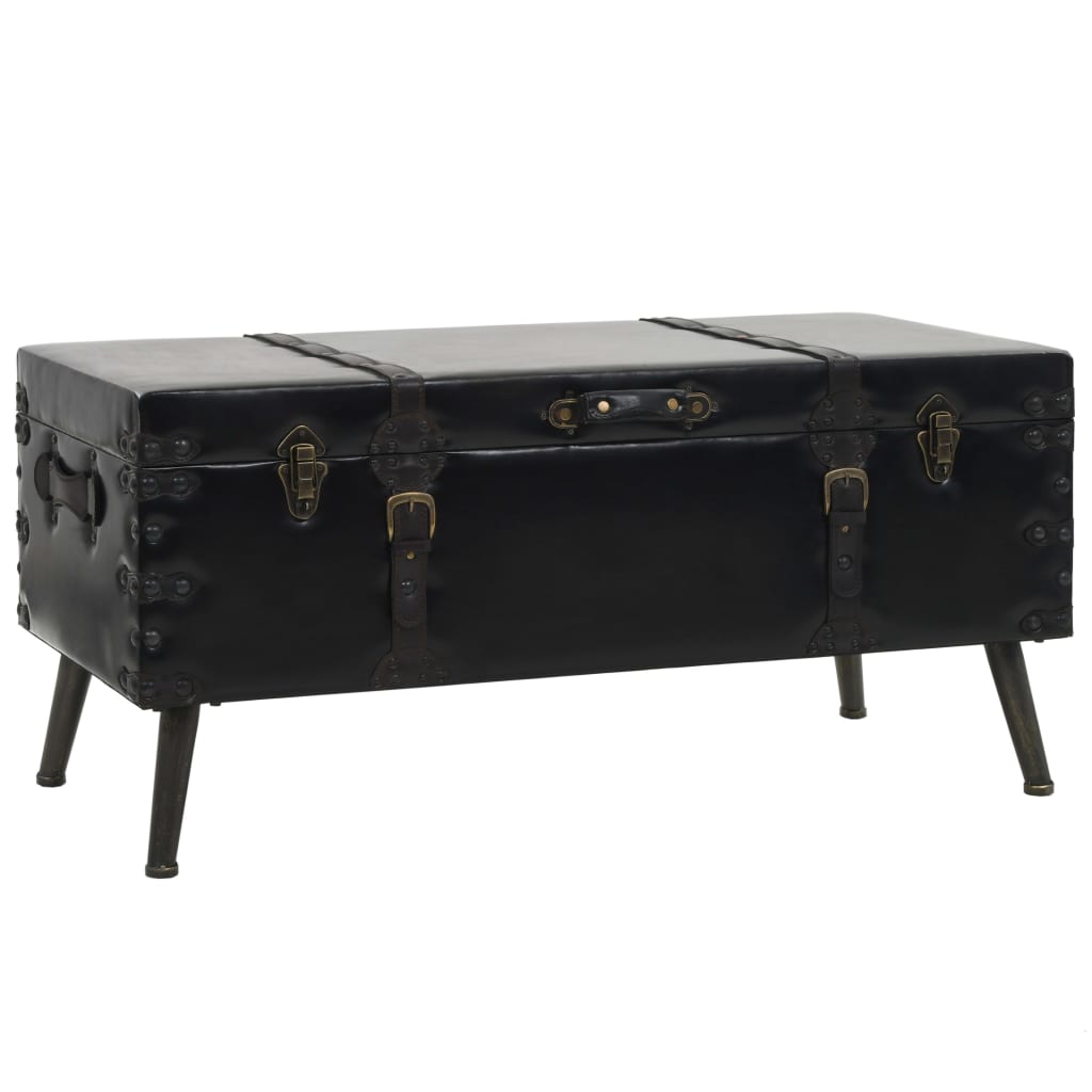 Mesa De Centro De Mdf Y Acero 102X51X48 Cm
