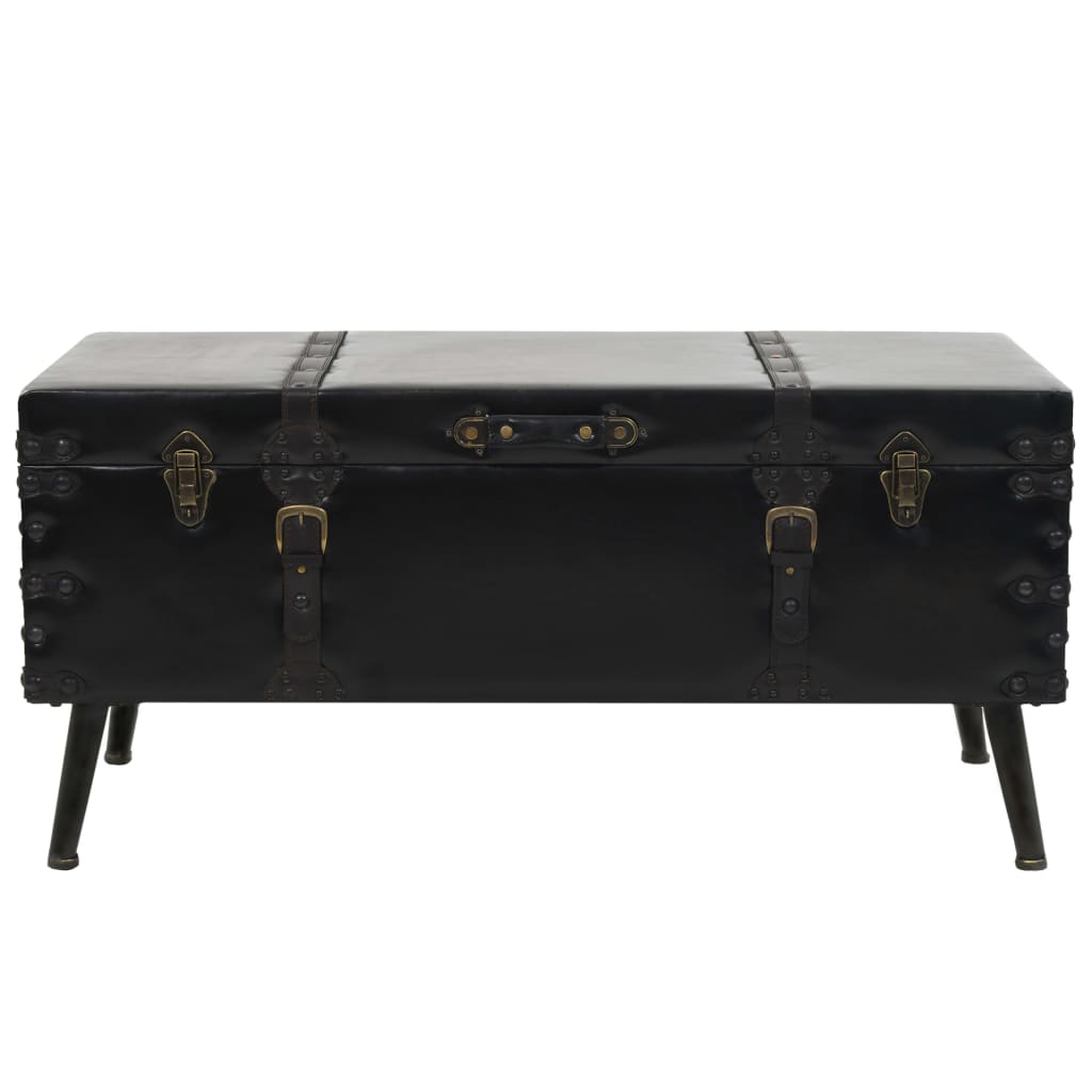 Mesa De Centro De Mdf Y Acero 102X51X48 Cm