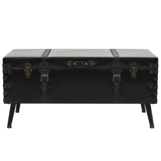 Mesa De Centro De Mdf Y Acero 102X51X48 Cm