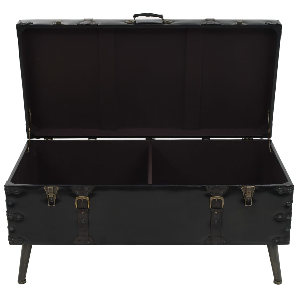 Mesa De Centro De Mdf Y Acero 102X51X48 Cm