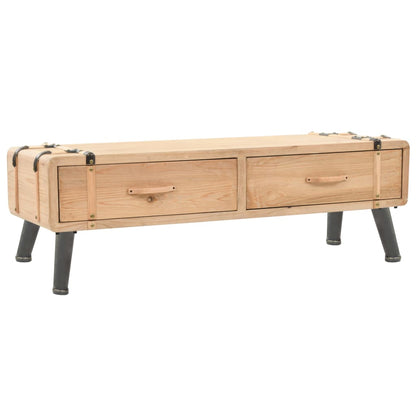 Mueble Para Tv Madera Maciza De Abeto 120X33X35 Cm