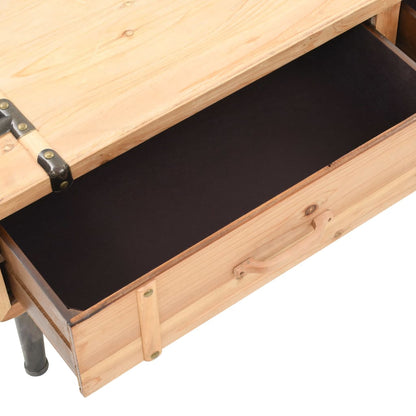 Mueble Para Tv Madera Maciza De Abeto 120X33X35 Cm