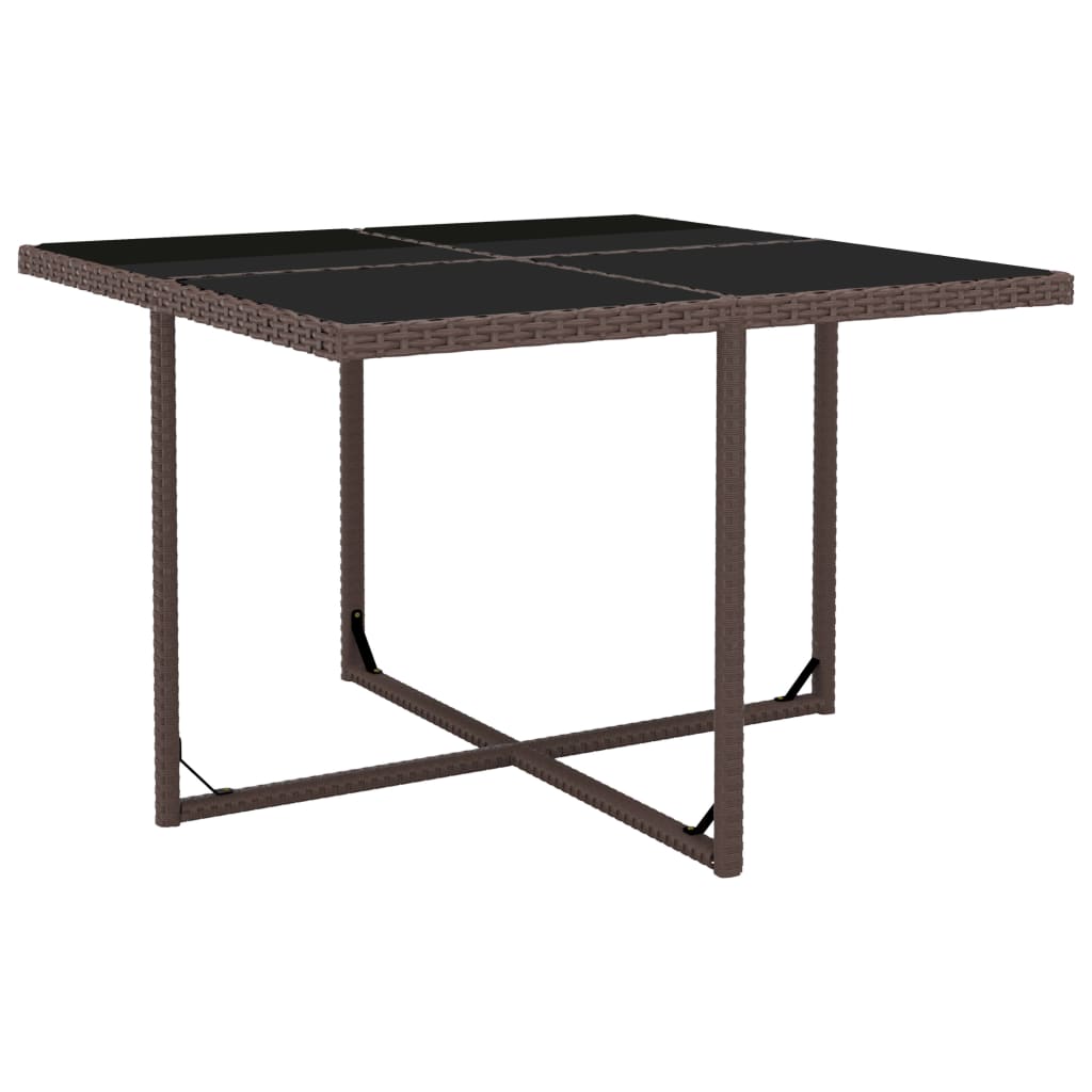 Set De Comedor Jardín 5 Pzas Y Cojines Ratán Sintético