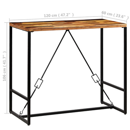 Mesa De Bar De Madera Maciza Reciclada