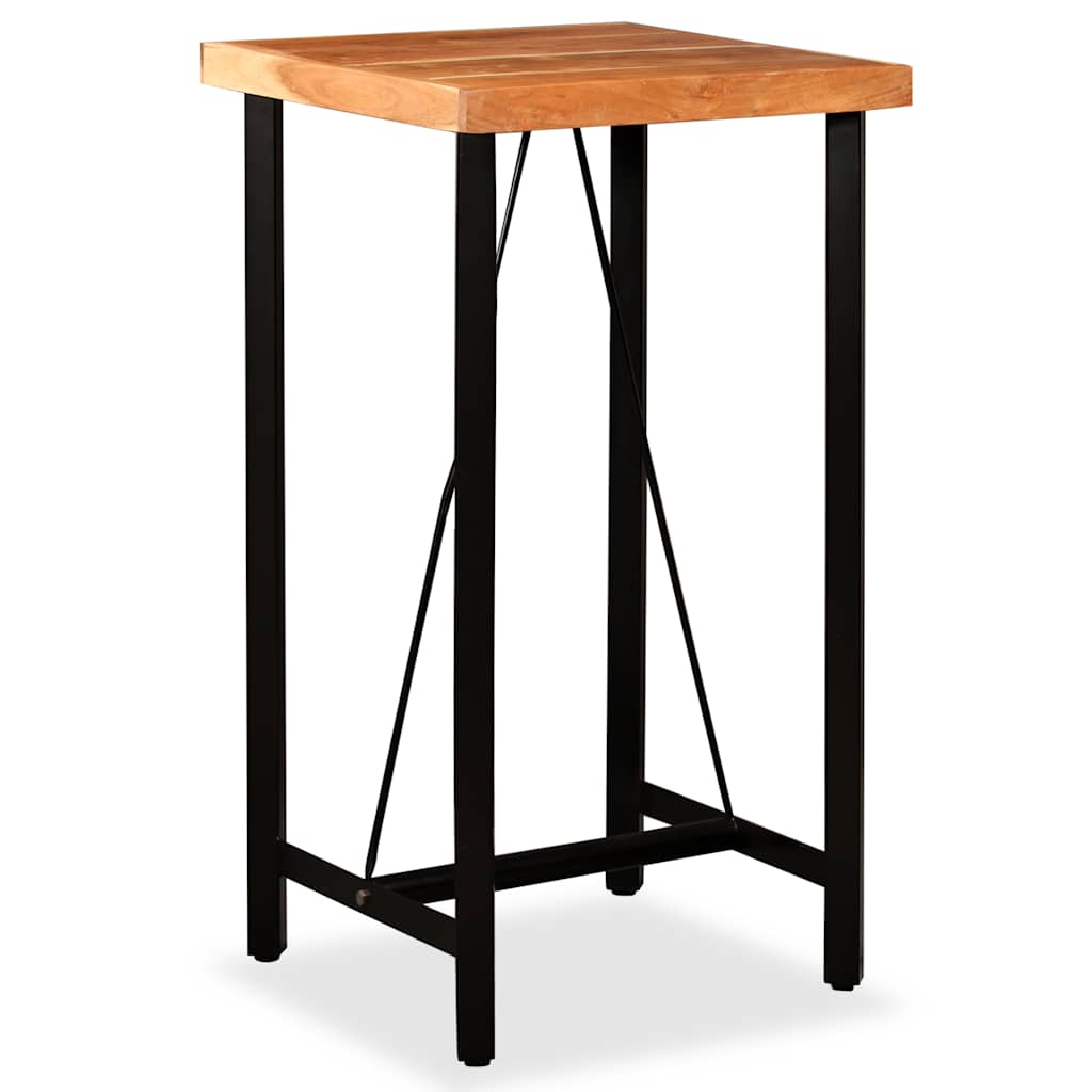 Set De Muebles De Bar 3 Piezas Acacia Y Madera Reciclada