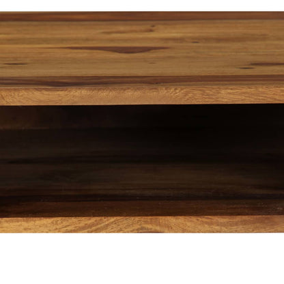 Escritorio De Madera Maciza De Acacia 110X55X76 Cm