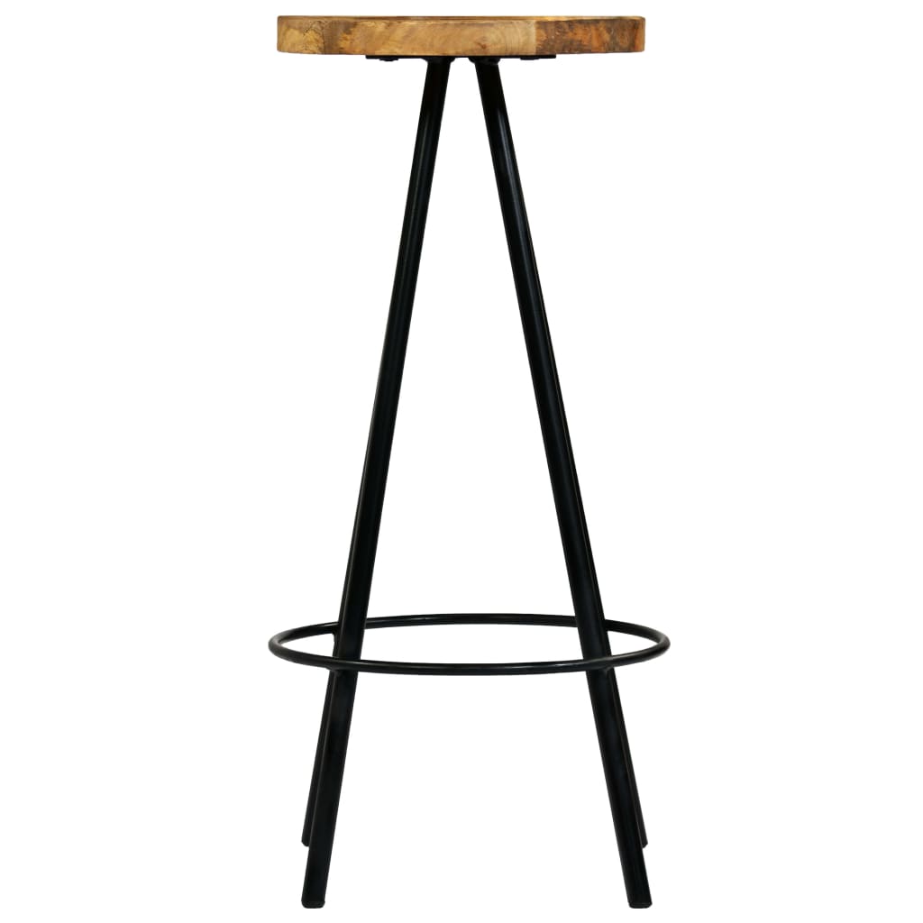 Taburetes De Barra De Cocina 4 Unidades Madera Maciza De Mango