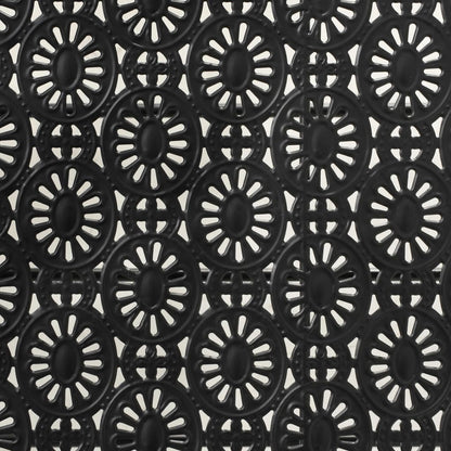 Mesa De Centro Plegable Estilo Vintage Metal Negro 100X50X45 Cm