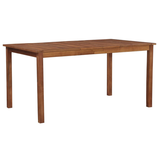 Mesa De Jardín Madera Maciza De Acacia