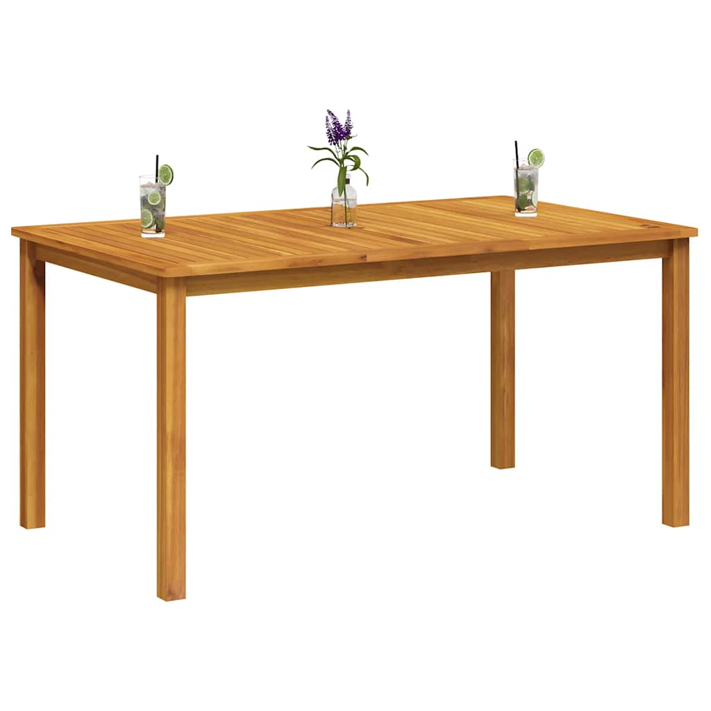 Mesa De Jardín Madera Maciza De Acacia