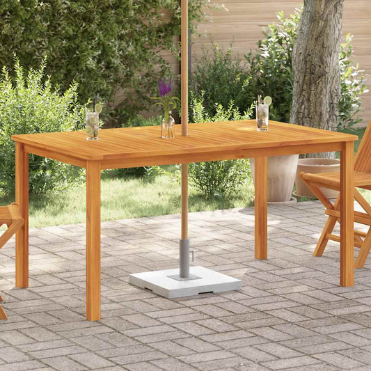 Mesa De Jardín Madera Maciza De Acacia