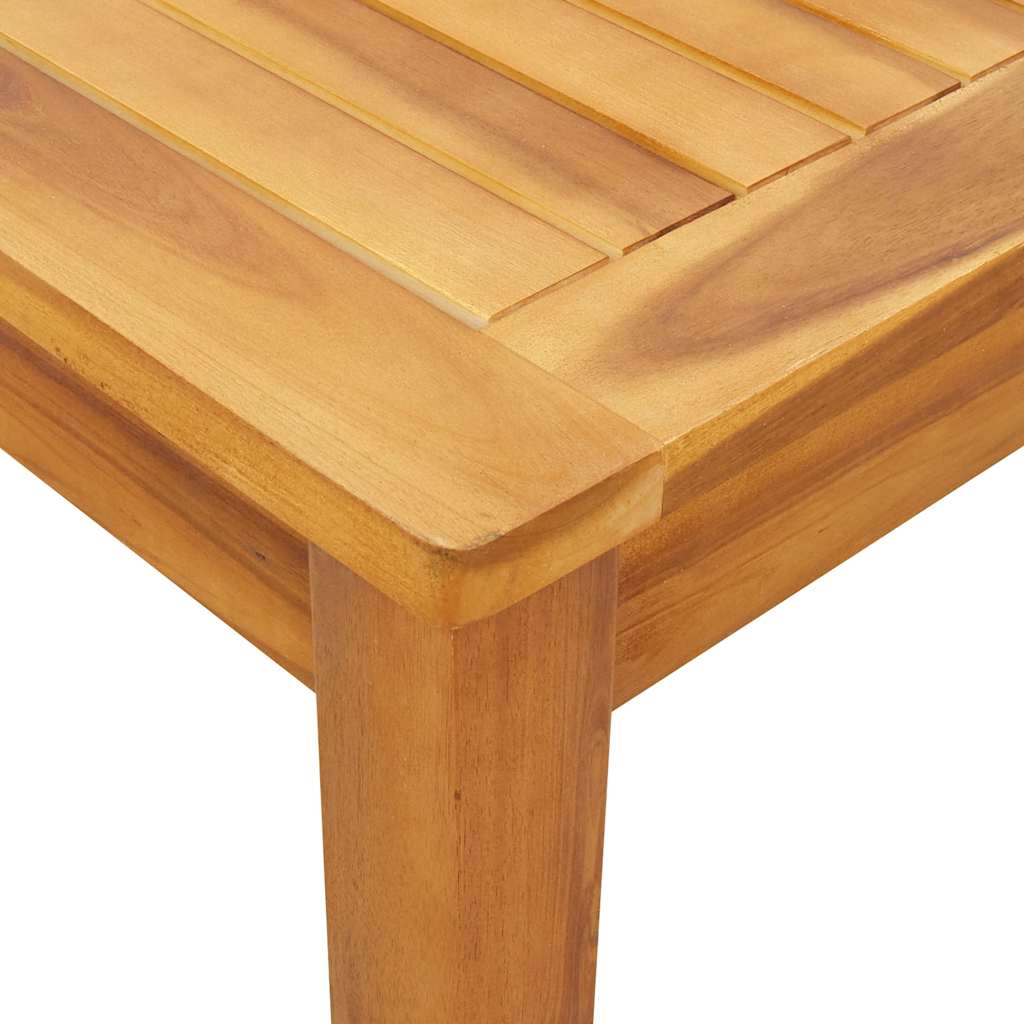 Mesa De Jardín Madera Maciza De Acacia