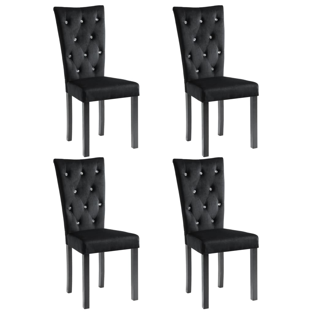 Sillas De Comedor 4 Unidades Terciopelo