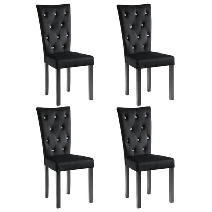 Sillas De Comedor 4 Unidades Terciopelo