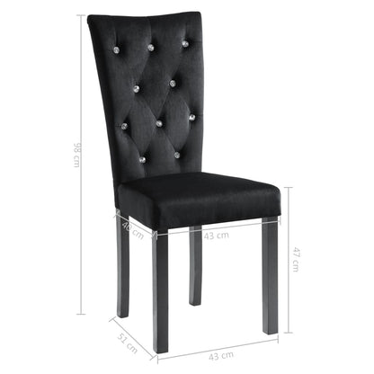 Sillas De Comedor 4 Unidades Terciopelo