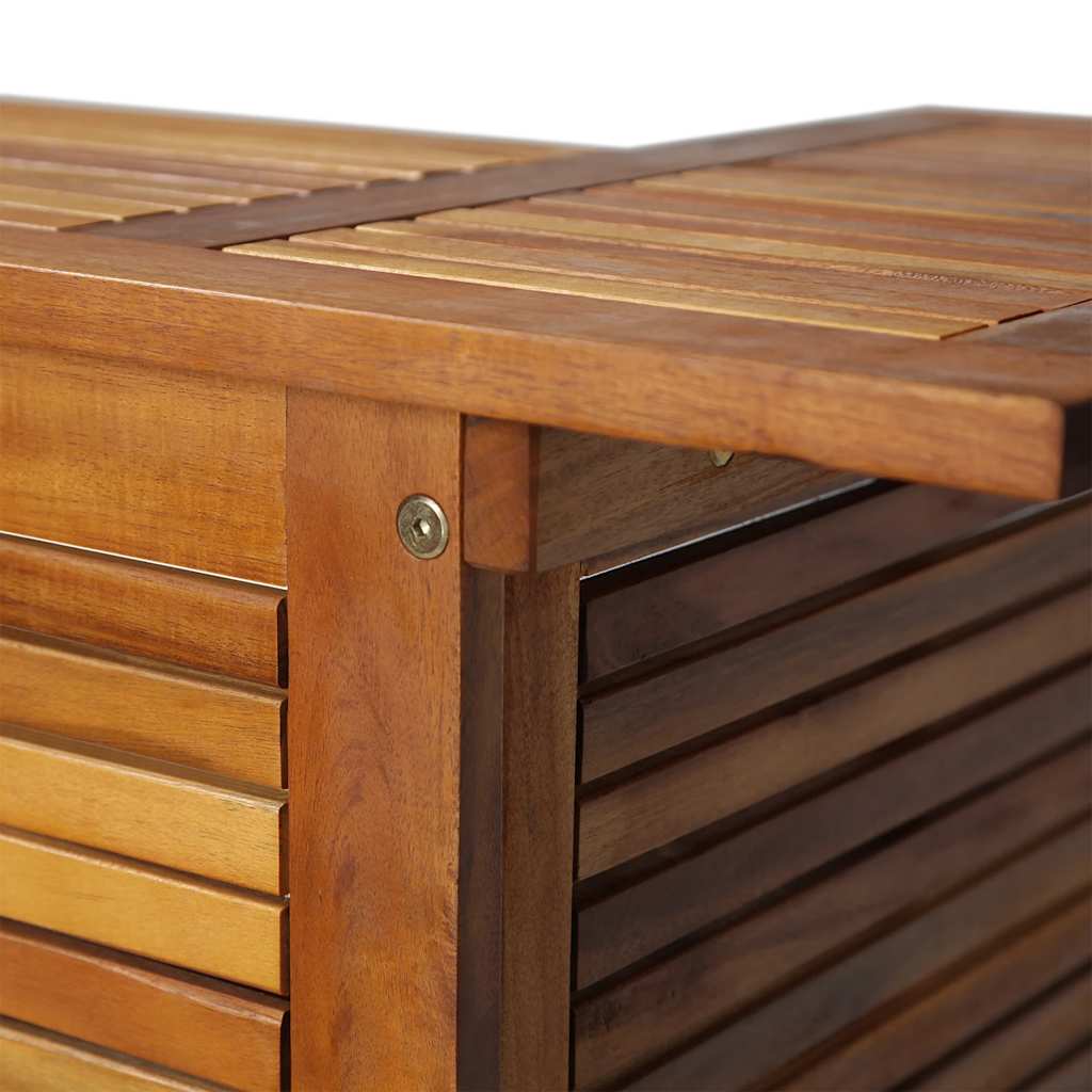 Mesa Alta De Bar De Madera De Acacia Maciza 110X50X105 Cm