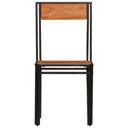 Sillas De Comedor 2 Unidades Madera Maciza De Acacia