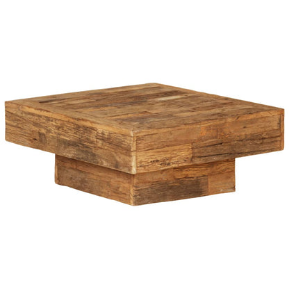 Mesa De Centro Cuadrada Marrón