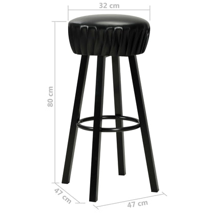 Taburetes De Cocina 2 Unidades Cuero Sintético