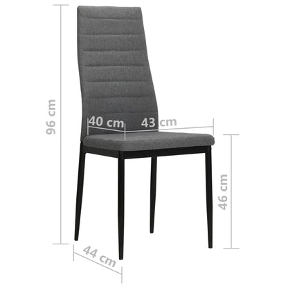 Sillas De Comedor 4 Unidades Tela