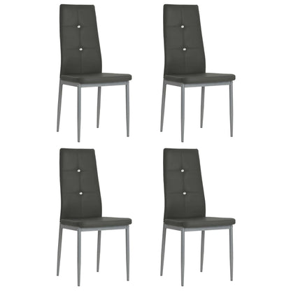 Sillas De Comedor 4 Unidades Cuero Sintético